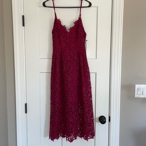 Astr the label cranberry dress